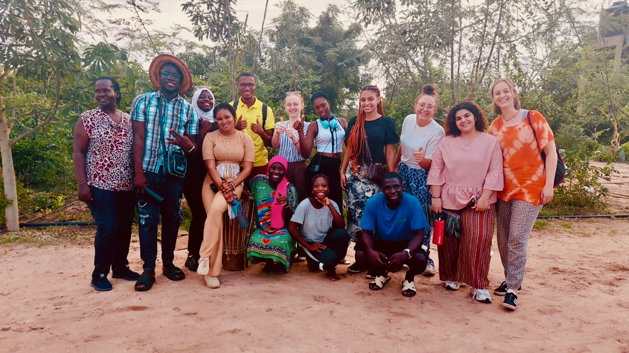 photo de groupe a la ferme Collectif Formation