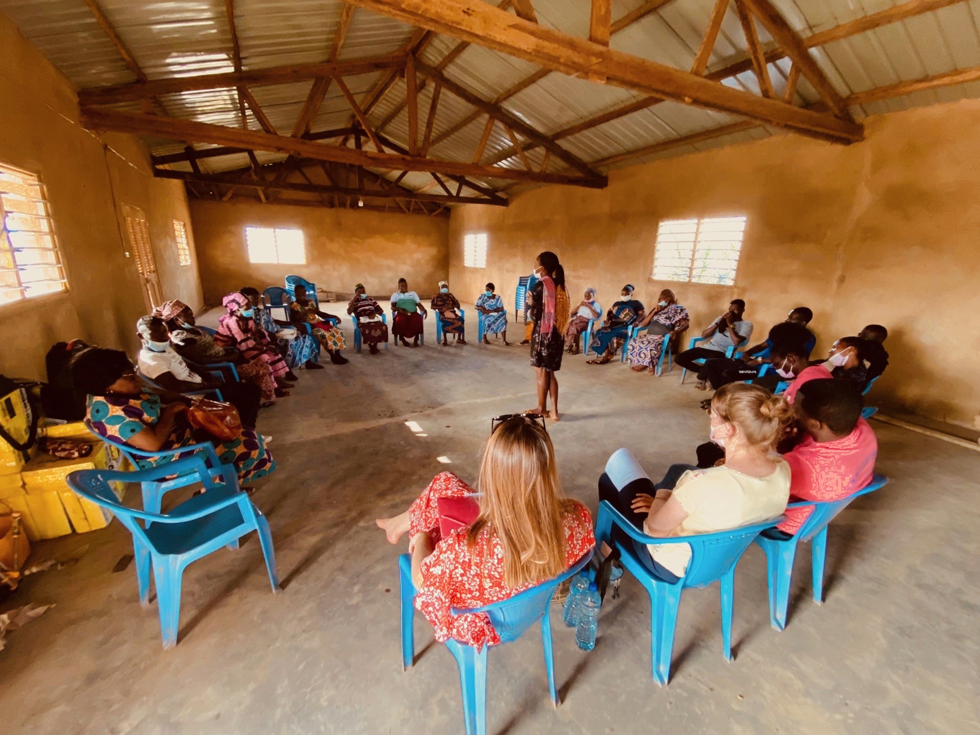 Togo - Centre Jeunes de Kougnohou - Intérieurs du bâtiments polyvalent - 2021 Togo - Centre Jeunes de Kougnohou - Intérieurs du bâtiments polyvalent - 2021