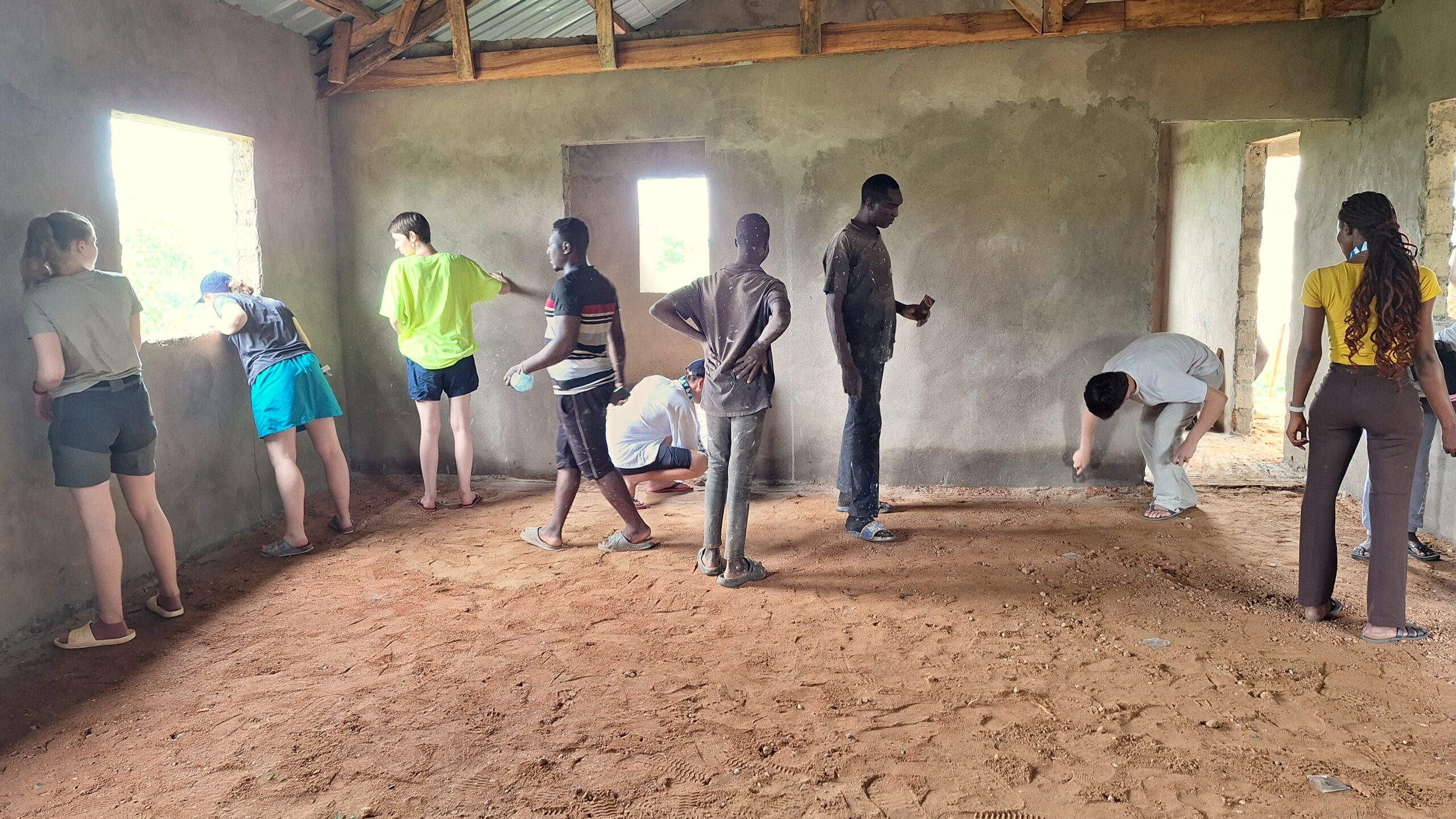 Construction de l cuisine communautaire au Centre de Kougnohou