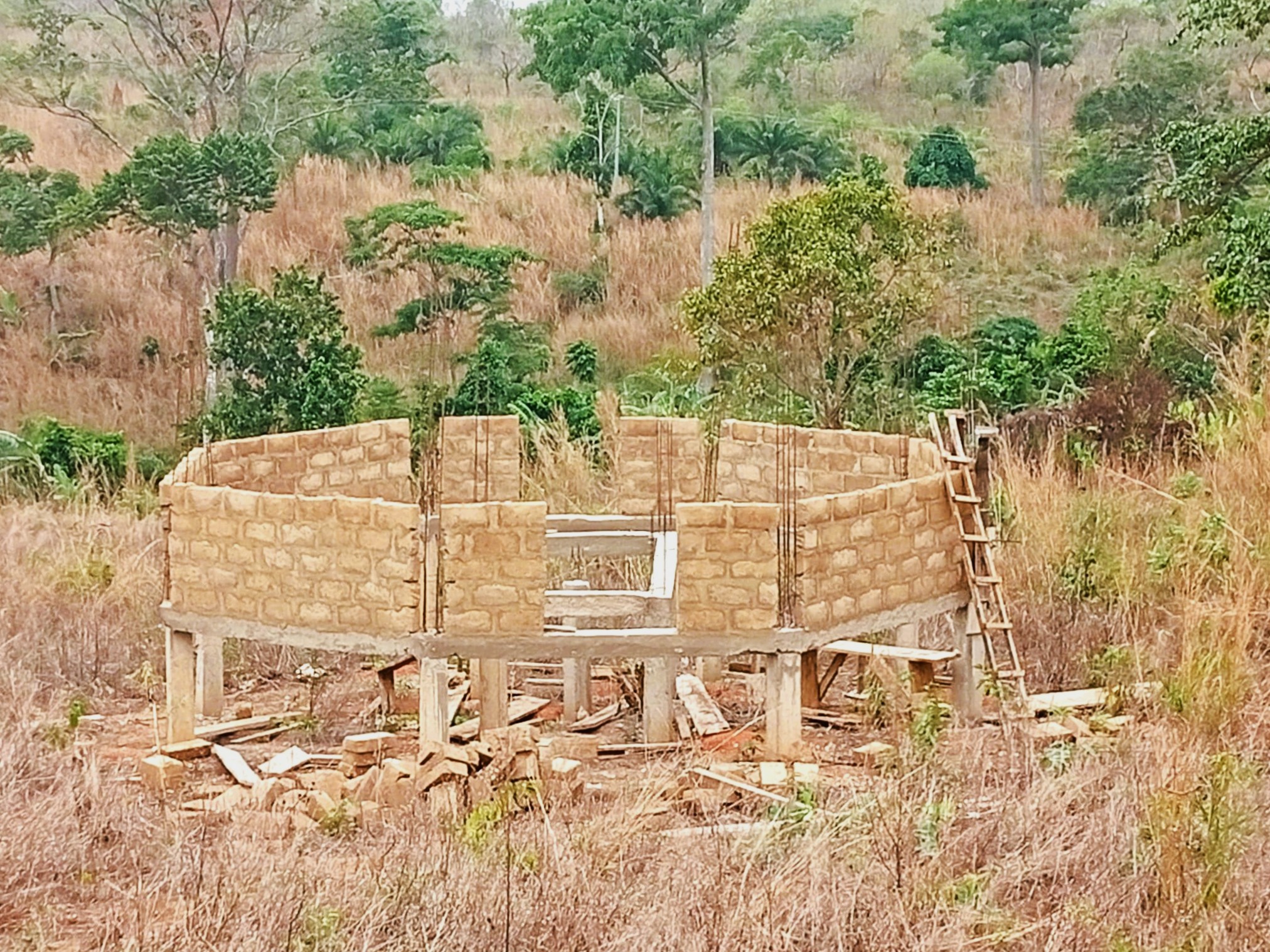 Centre Jeunes Kougnohou - second appatam - construction