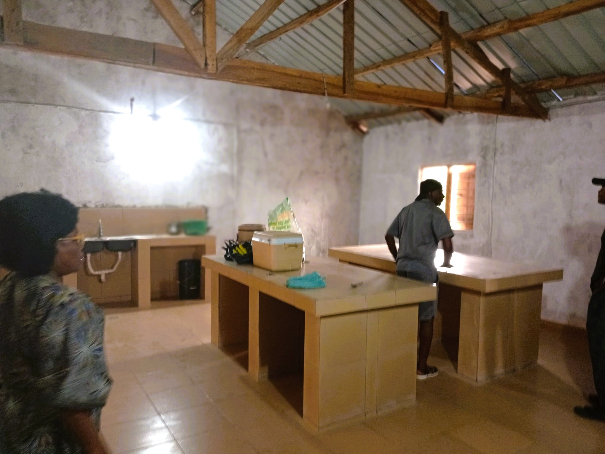 Construction de l cuisine communautaire au Centre de Kougnohou