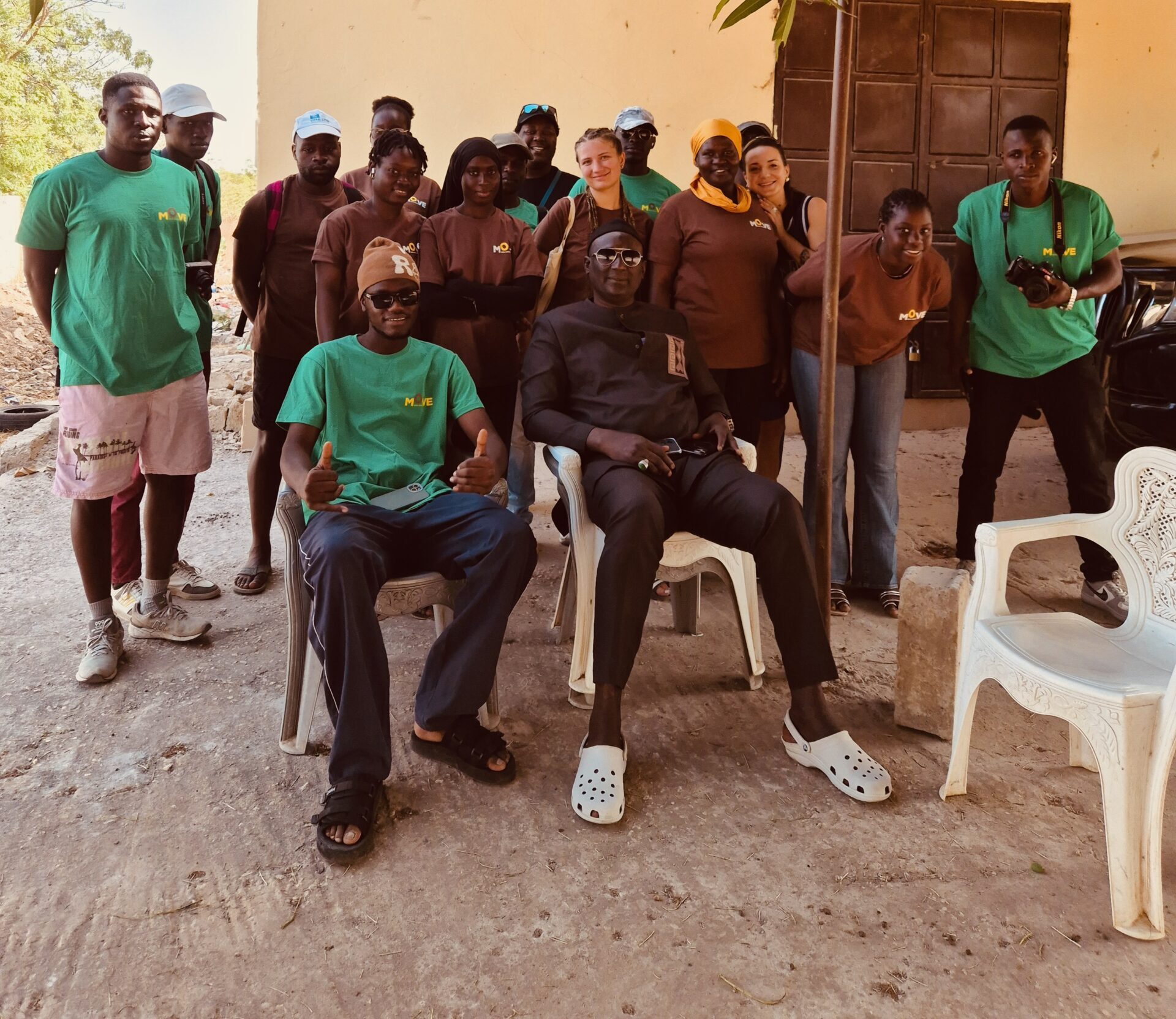 Toute une équipe de photographes au Sénégal