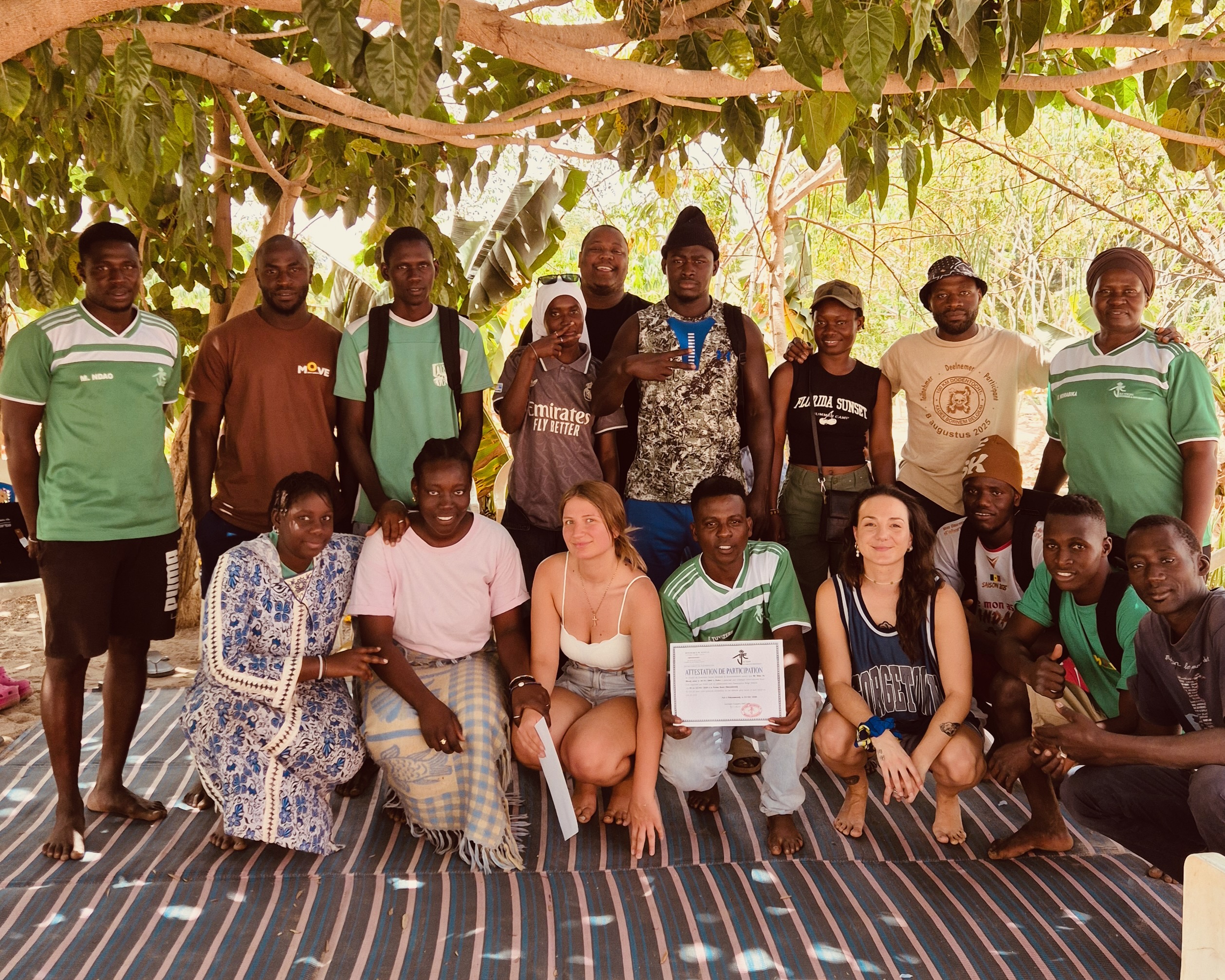 Toute une équipe de photographes au Sénégal